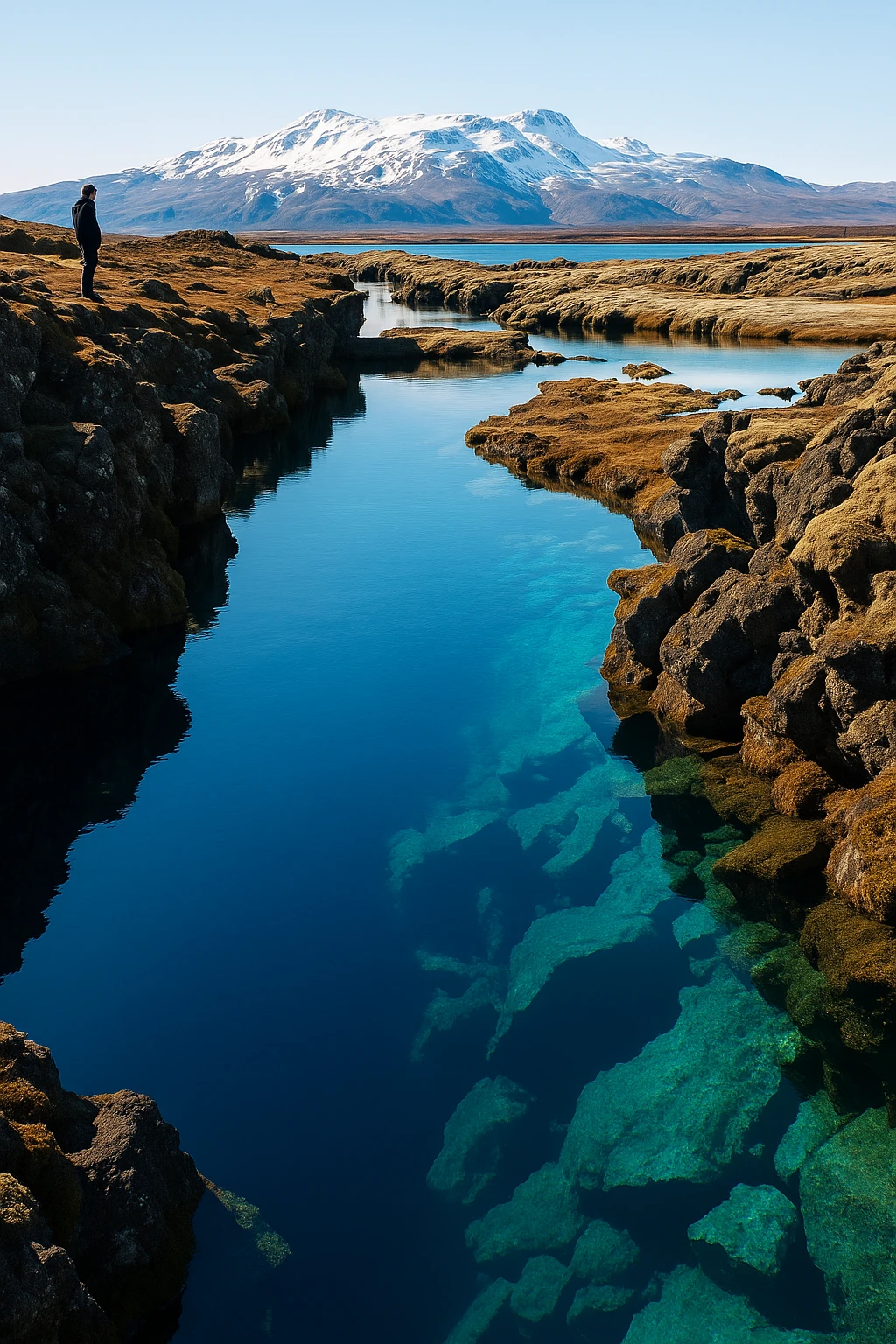 Silfra fissure underwater view
