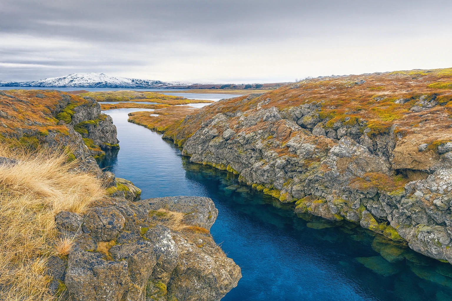Silfra fissure in Þingvellir National Park