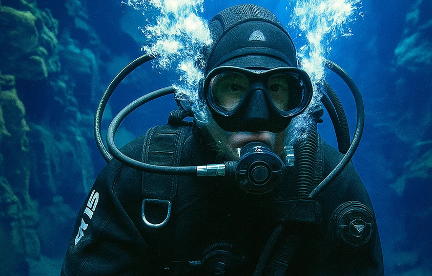 Dry suit and other equpment