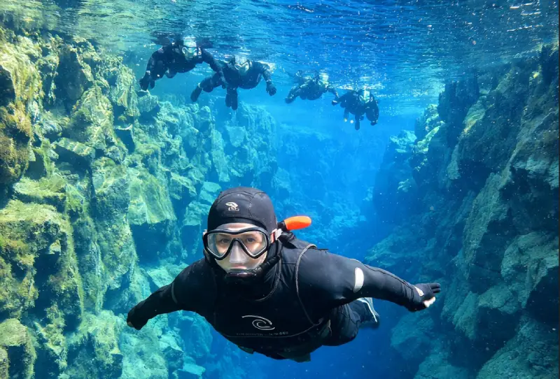 Snorkeling in Silfra